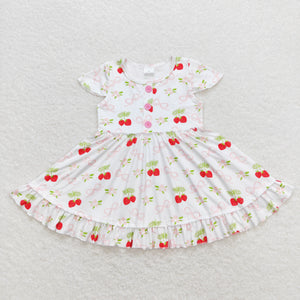 GSD0888 RTS toddler clothes strawberry baby girl summer dress