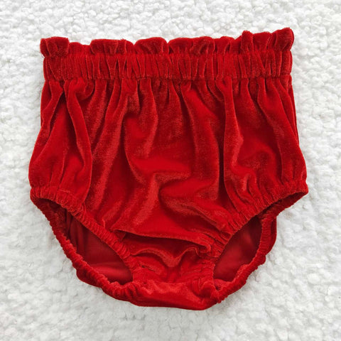 SS0103 baby clothes red velvet bummies bloomer