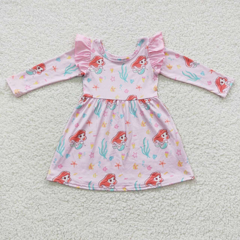 GLD0251 toddler girl clothes princess girl winter dress