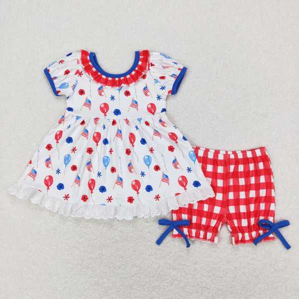 GSSO0430 baby girl clothes 4th of July patriotic outfits