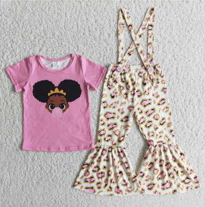 D5-29 baby girl clothes cartoon girl fall clothing set-promotion 2024.1.6