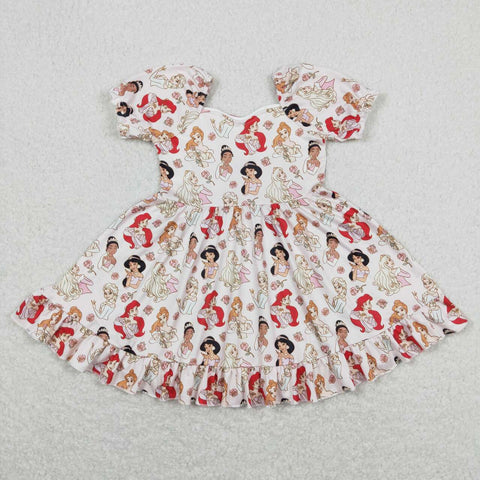 GSD0877 baby girl clothes princess girl summer dress toddler twirl dress