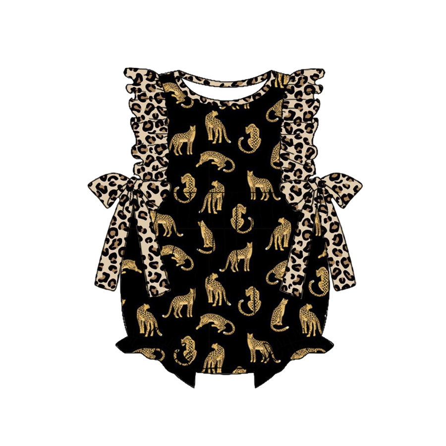 Order Deadline:9th May. Split order baby girl leopard summer bubble