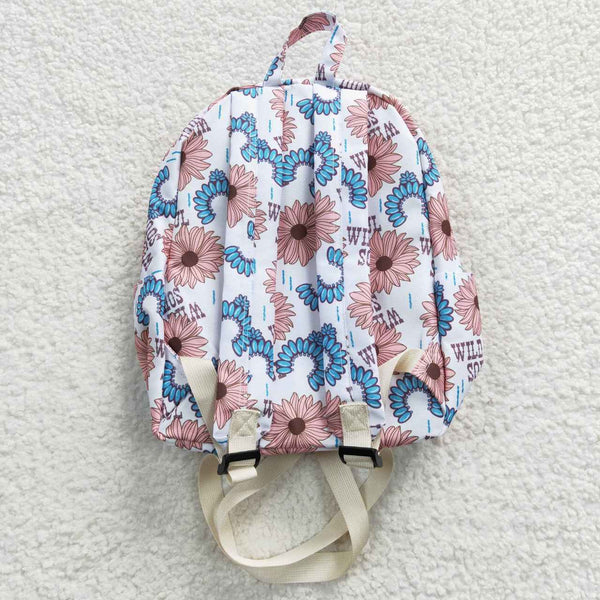 BA0080 toddler backpack flower girl gift back to school cow farm preschool bag
