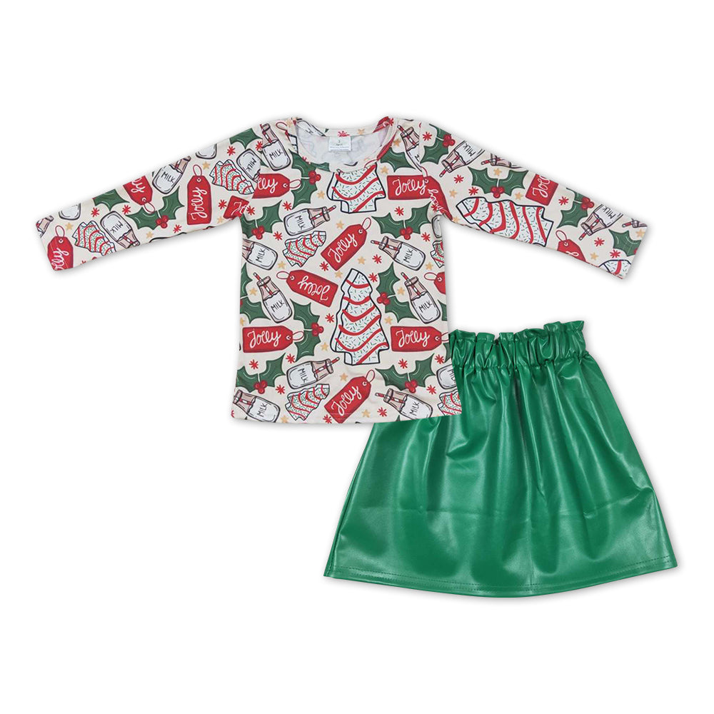 GLD0396 toddler girl clothes girl christmas outift