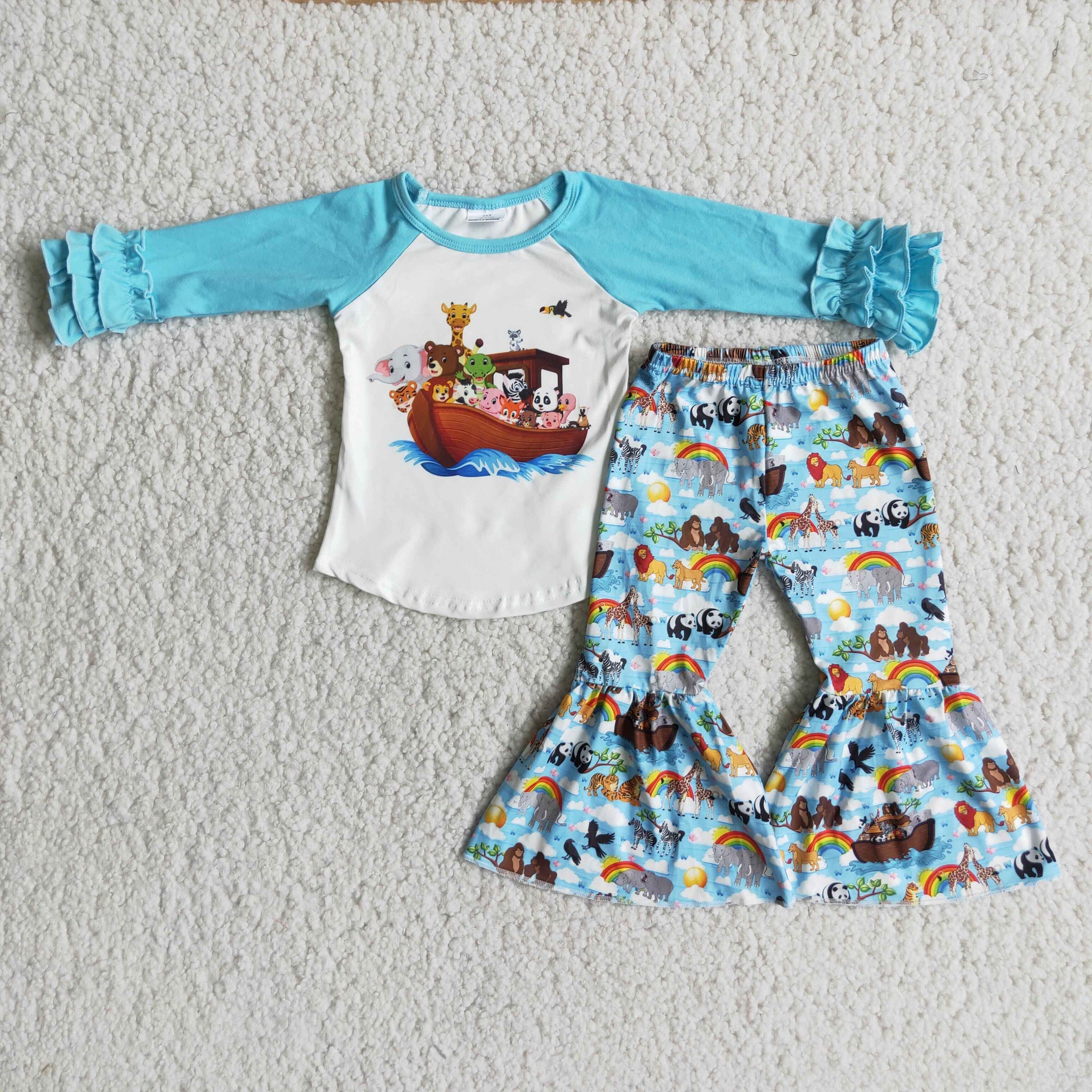 6 A10-30 baby girl winter flared pants set-promotion 2023.8.21