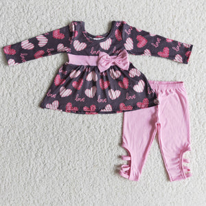 6 A26-29 baby girl clothes heart girl valentines day outfit-promotion 2023.12.16