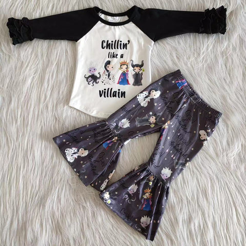 6 A28-27 baby girls winter long sleeve flared pants set-promotion 2023.8.14