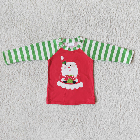 6 A32-1 baby boy clothes santa claus boy christmas shirt-promotion 2023.10.14