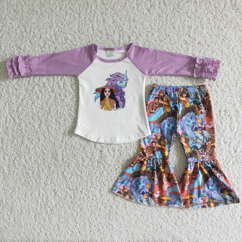6 B3-17 baby girl clothes purple girl winter outfit-promotion 2023.11.11