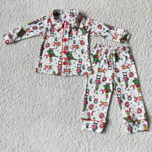 6 C6-39 toddler girl clothes girl christmas pajamas set-promotion 2023.11.18