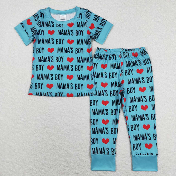 BSPO0168 baby boy clothes mama's boy mother's day outfit boy fall spring set