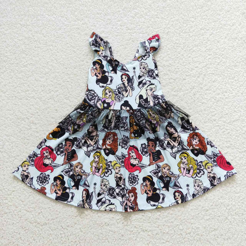 GSD0460 toddler girl clothes tulle princess girl summer dress