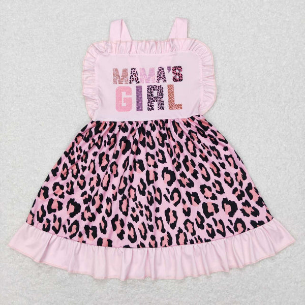 GSD0555 baby girl clothes toddler mama's girl dress kids mother's day clothes