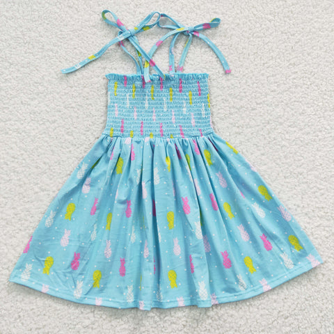 GSD0350 baby girl clothes 100% cotton girl summer dress