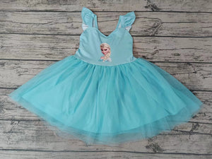 Custom order MOQ:3pcs each design girl princess summer tulle  twirl dress 5