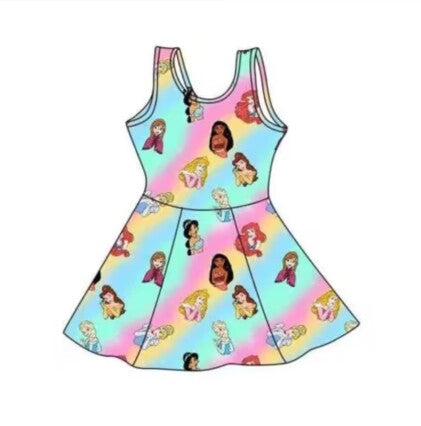Order Deadline:6th May. Split order baby girl clothes princess girl summer swimsuit