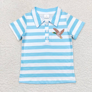 BT0338 kids clothes boys mallard summer tshirt boy duck shirt