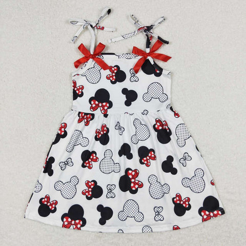 GSD0855 baby girl clothes cartoon mouse girl summer dress