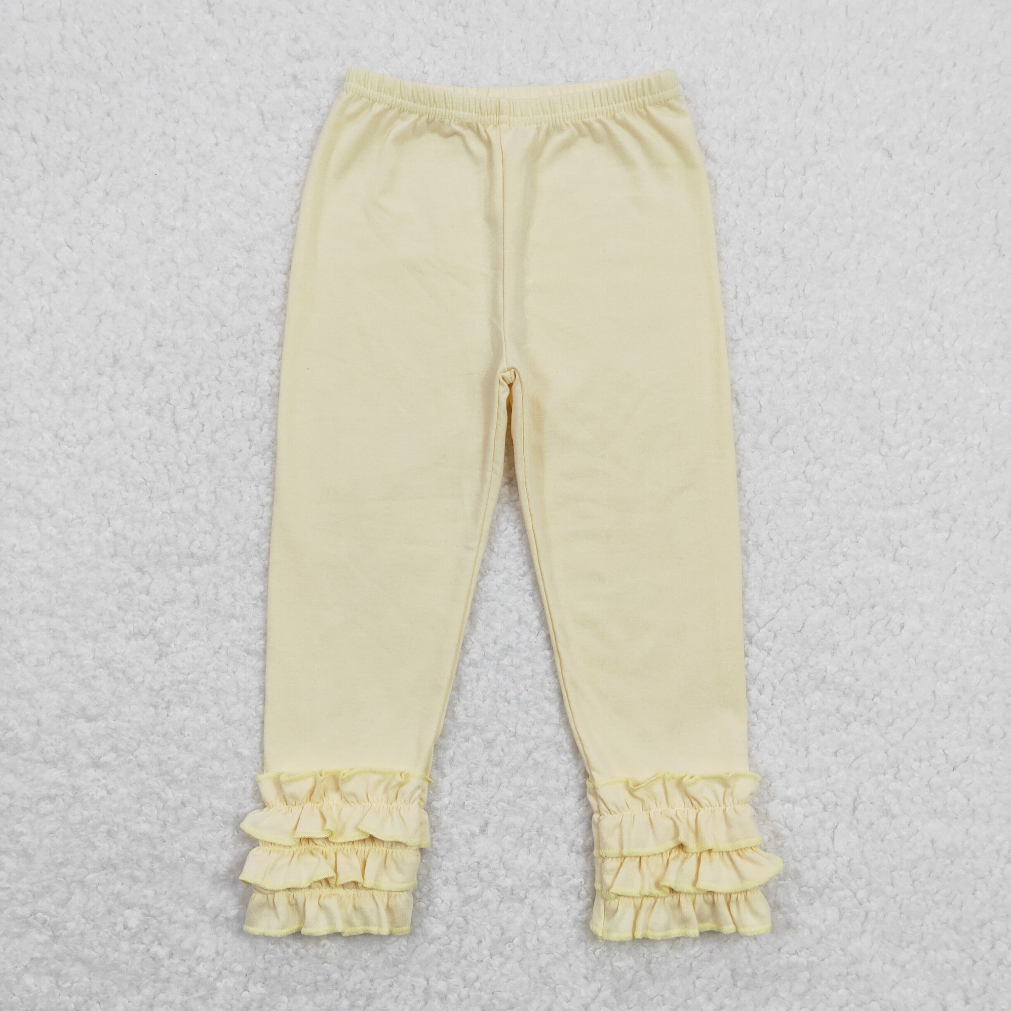 P0424 baby girl clothes pure white ruffle cream girl winter pant icing pant