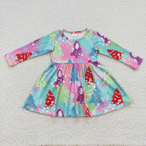 GLD0241 baby girl clothes girl christmas dress