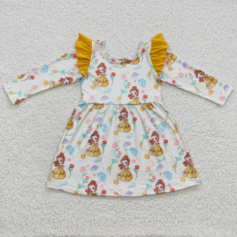 GLD0250 toddler girl clothes princess girl winter dress