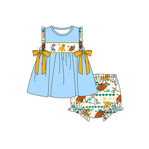 Order Deadline:9th May. Split order baby girl clothes cartoon girl summer bummies set