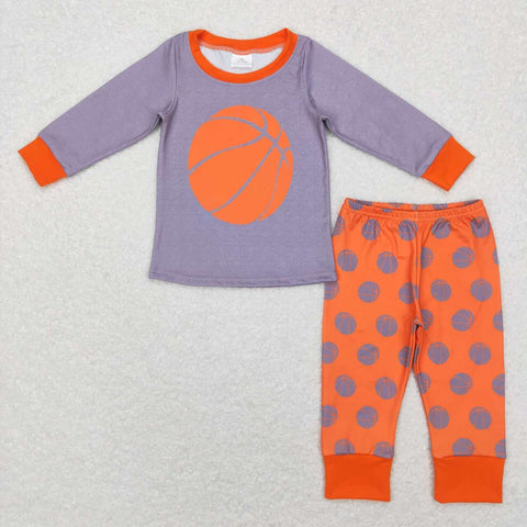 BLP0428 toddler boy clothes basketball boy winter pajamas set