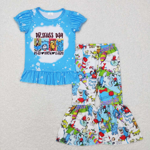 GSPO1099 toddler girl clothes dr.seuss girl fall spring outfit