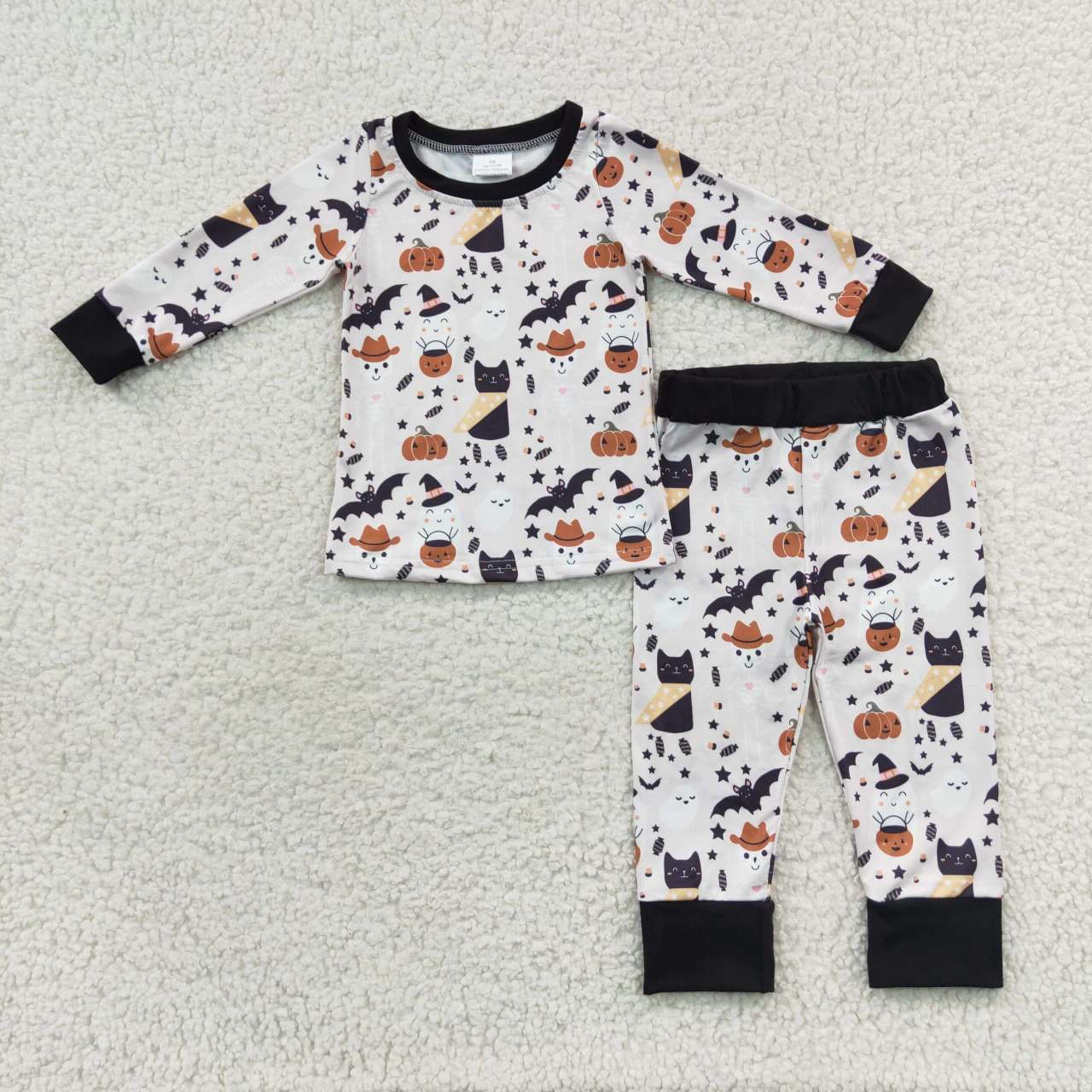 BLP0276 toddler boy clothes boy fall outfit halloween pajamas set