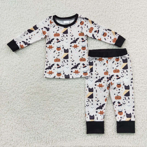 BLP0276 toddler boy clothes boy fall outfit halloween pajamas set