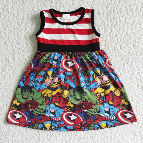 A16-5 baby girl clothes cartoon sleeveless dress-promotion 2023.7.24