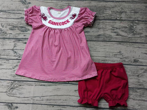 custom order MOQ:3pcs each design baby girl clothes state girl summer shorts set 400