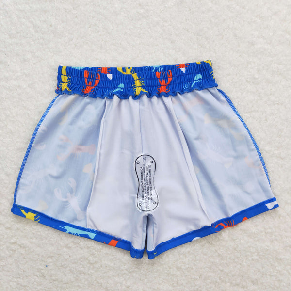 S0269 RTS  baby boy trunks crawfish boy summer swim shorts 1