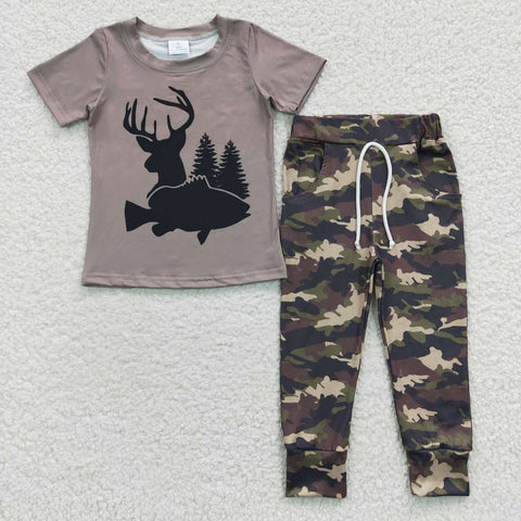 BSPO0108 kids clothes boys camouflage fall spring outfit