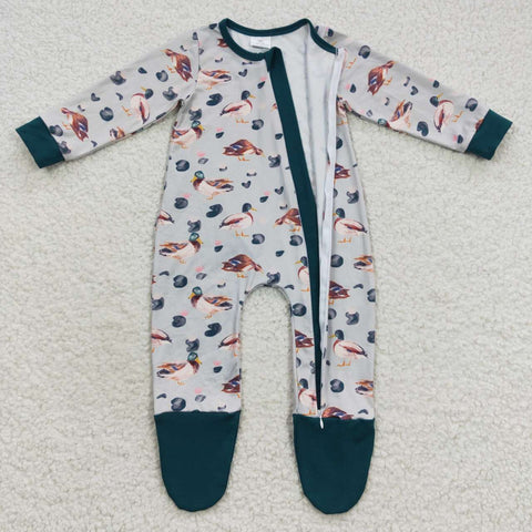 LR0418 baby clothes duck baby winter romper