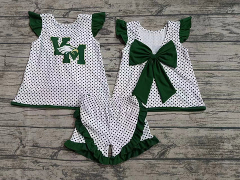 custom order MOQ:3pcs each design baby girl clothes state girl summer shorts set 401