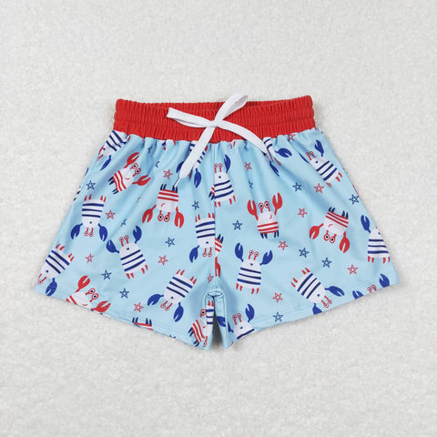 S0187 baby boy clothes summer swim shorts crab swimwear 1