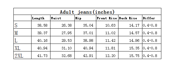 P0009 adjult women denim pants jeans