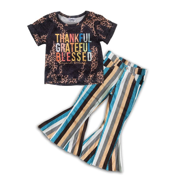 GSPO0663 toddler girl clothes thankful thanksgiving outfit