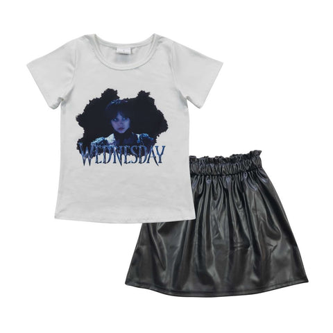 GSD0416 toddler girl clothes girl summer skirt set