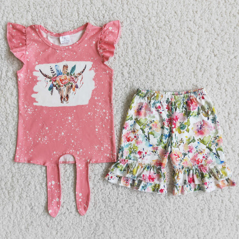 B16-1 baby girl clothes girl summer shorts set-promotion 2024.3.16 $5.5