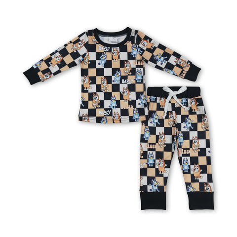 BLP0190 toddler boy clothes boy winter outfit boy pajamas set