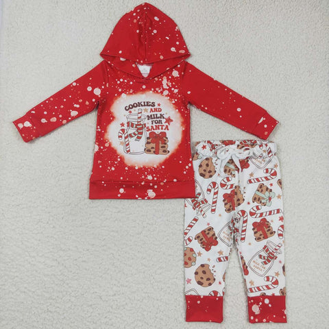BLP0219 toddler boy clothes boy christmas outfit boy hoodies set