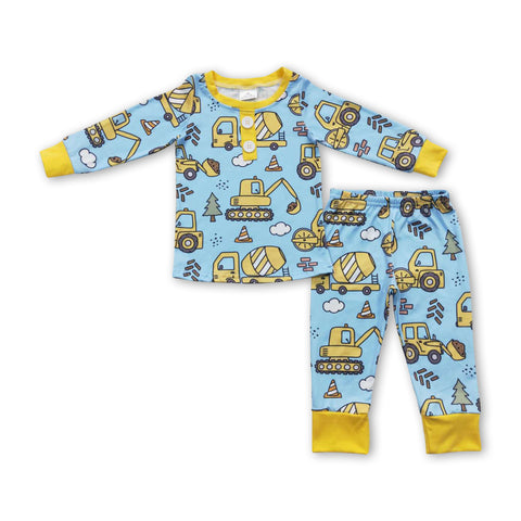 BLP0243 toddler boy clothes boy winter pajamas set