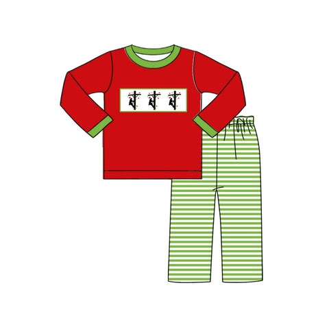BLP0597 pre-order  toddler boy clothes lineman boy christmas winter set-2024.7.8