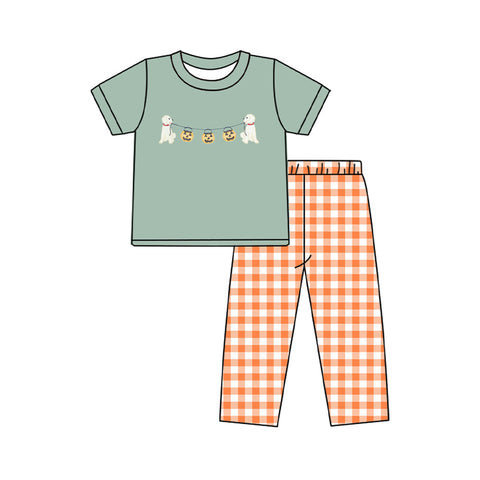 2024.5.2  BSPO0405 pre-order 3-6M to 7-8T baby boy clothes cartoon pumpkin boy halloween outfit