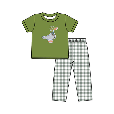 BSPO0420 pre-order 3-6M to 7-8T baby boy clothes mallard boy fall outfit-2024.5.16