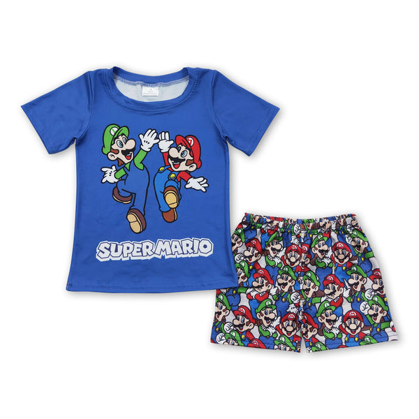 BSSO0258 baby boy clothes cartoon summer shorts outfit