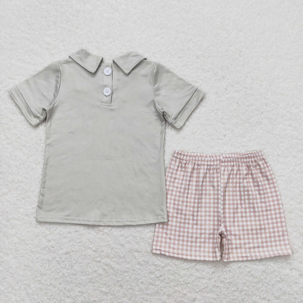 BSSO0742 RTS baby boy clothes old story boy summer shorts set